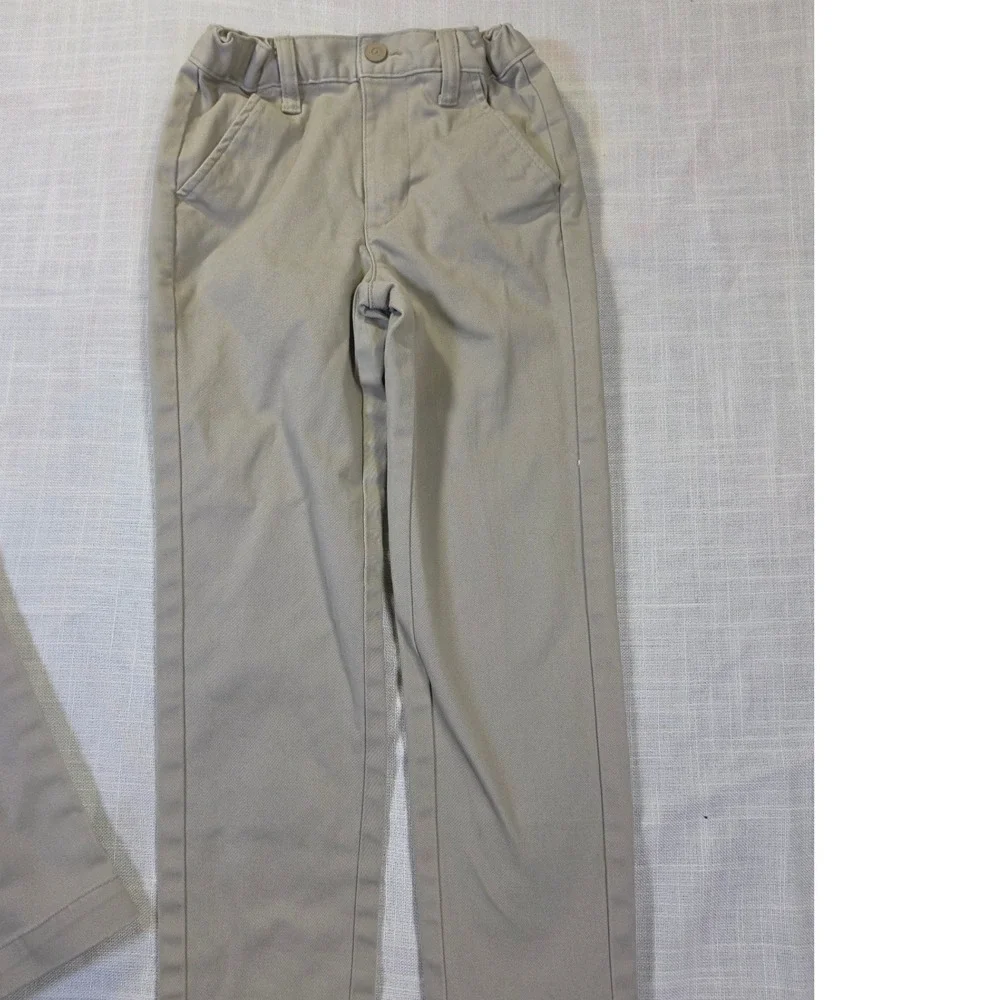 Lot of 3 Boys Khaki Chino Pants Size 6 Cat & Jack 365 Kids School Uniform Tan